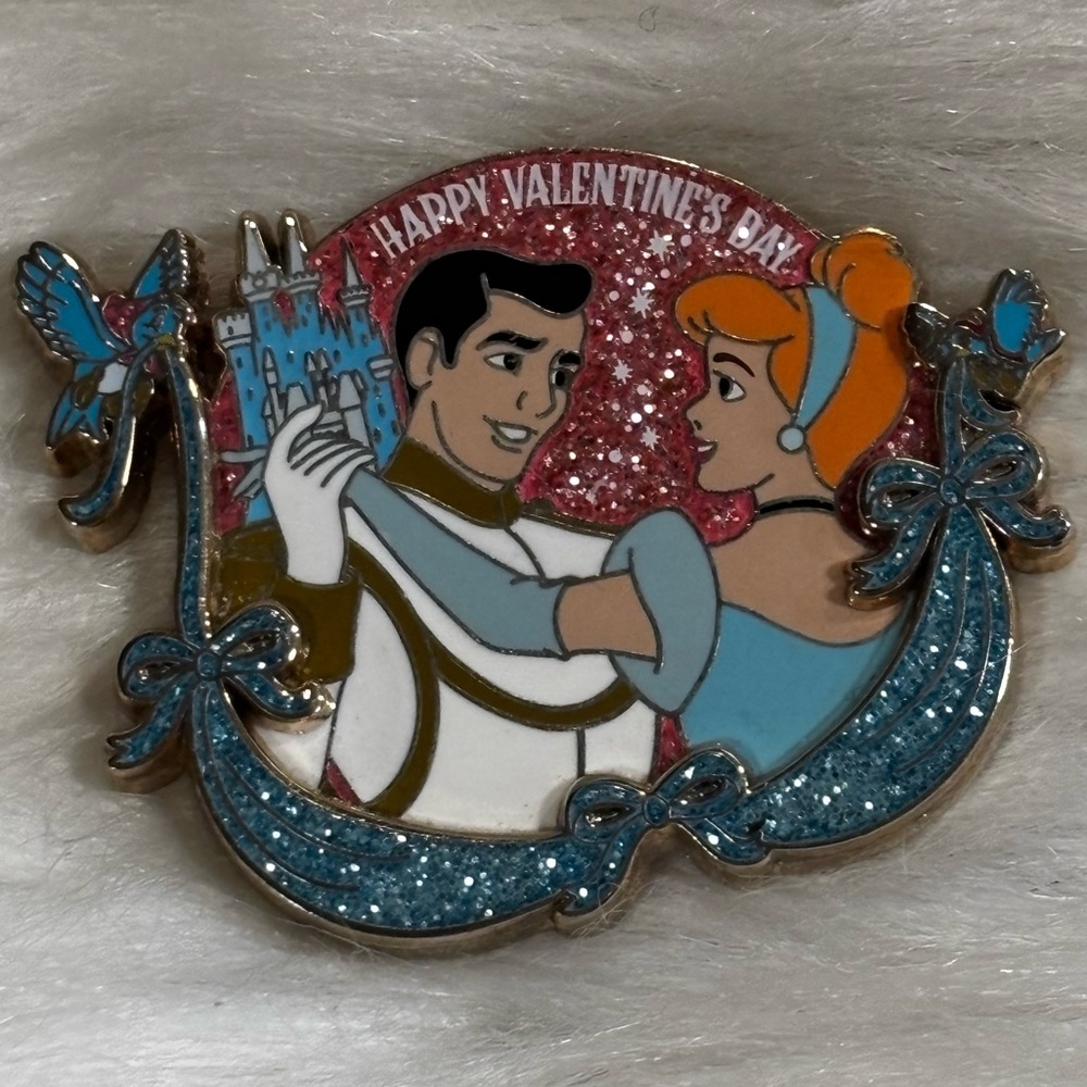 Disney Cinderella Prince Charming Happy Valentine's Day Pin Parks LE Exclusive